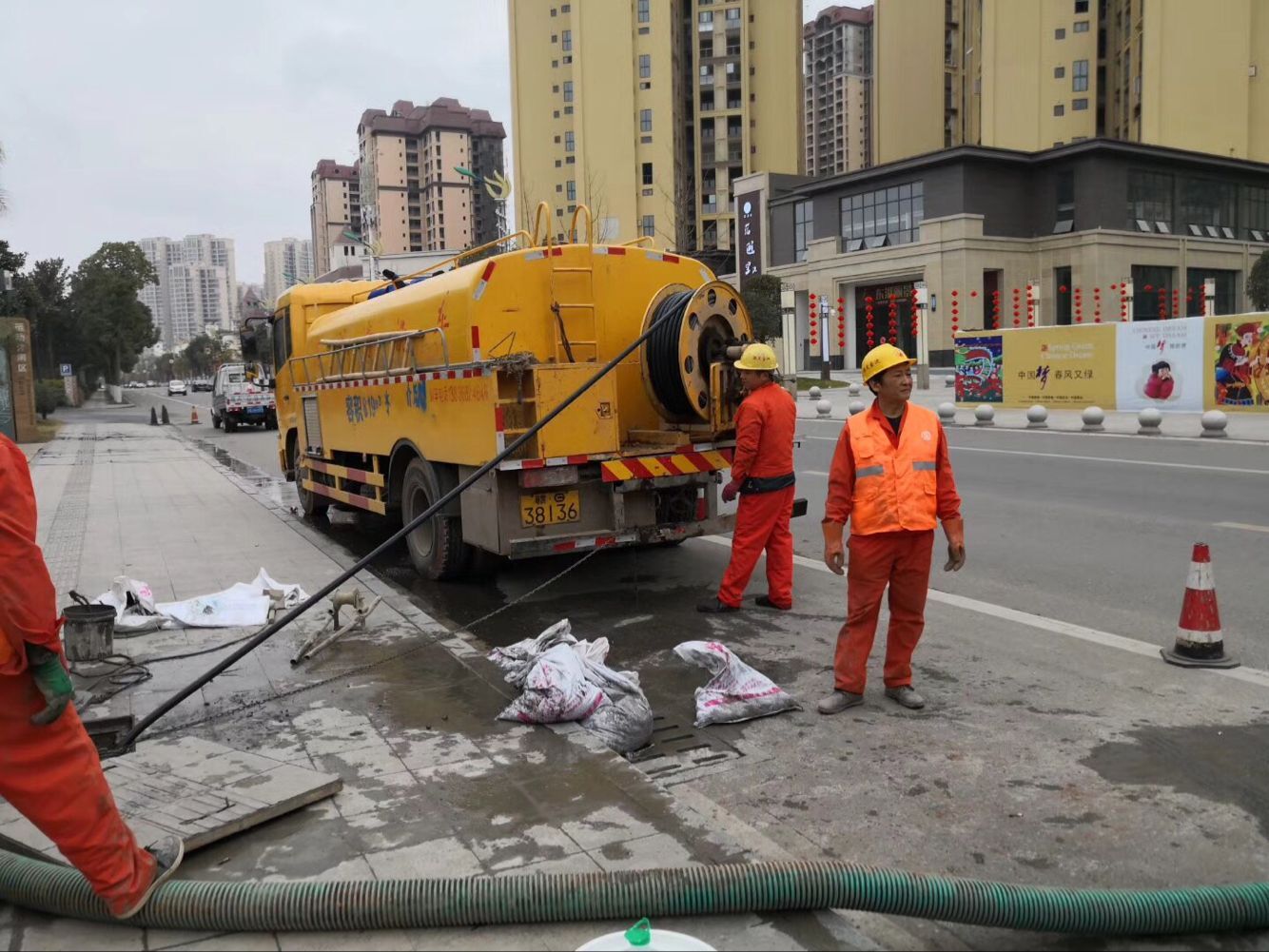 建湖排污管道清淤-管道清洗