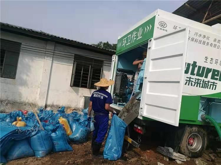 建湖工业污泥压干处理